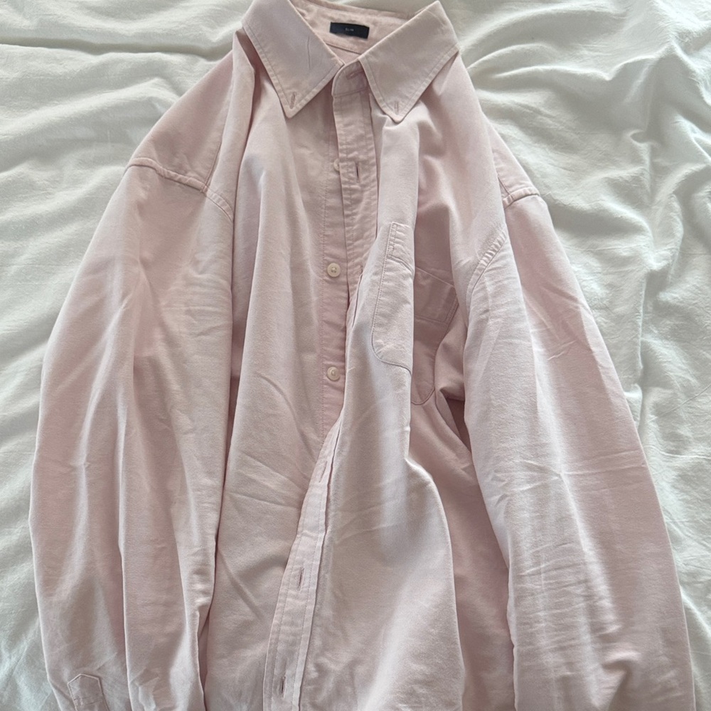J. Crew Pink Casual Button Down Shirt